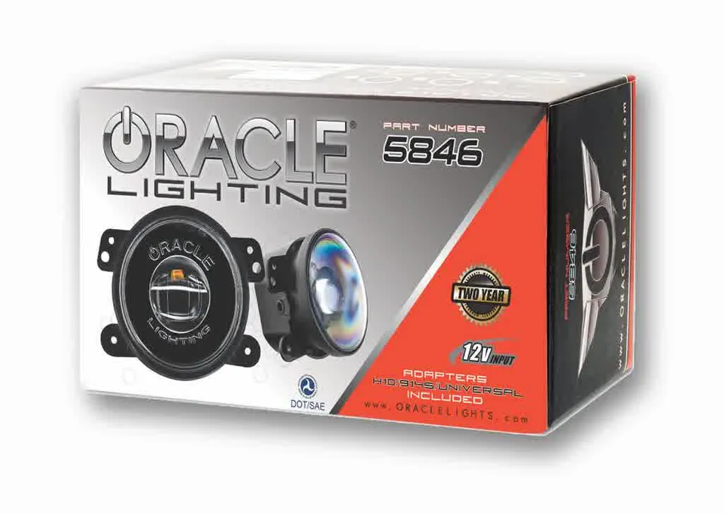 Oracle LED Fog Lights Jeep Wrangler JK/JL & Gladiator JT (07-23) 20W w/ Halo