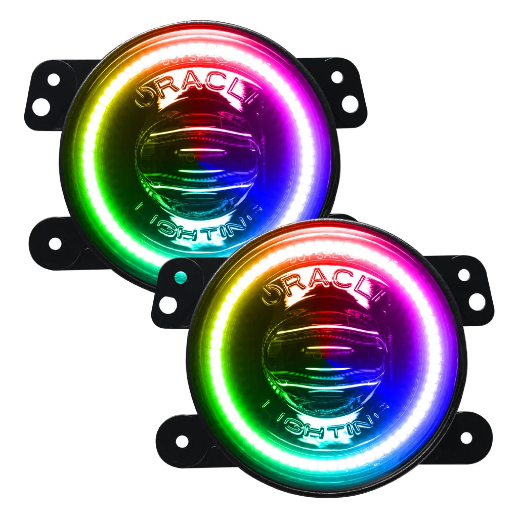 ORACLE Lighting Jeep Wrangler JK/JL & Gladiator JT High Performance 20W LED Fog Lights - Dynamic ColorSHIFT