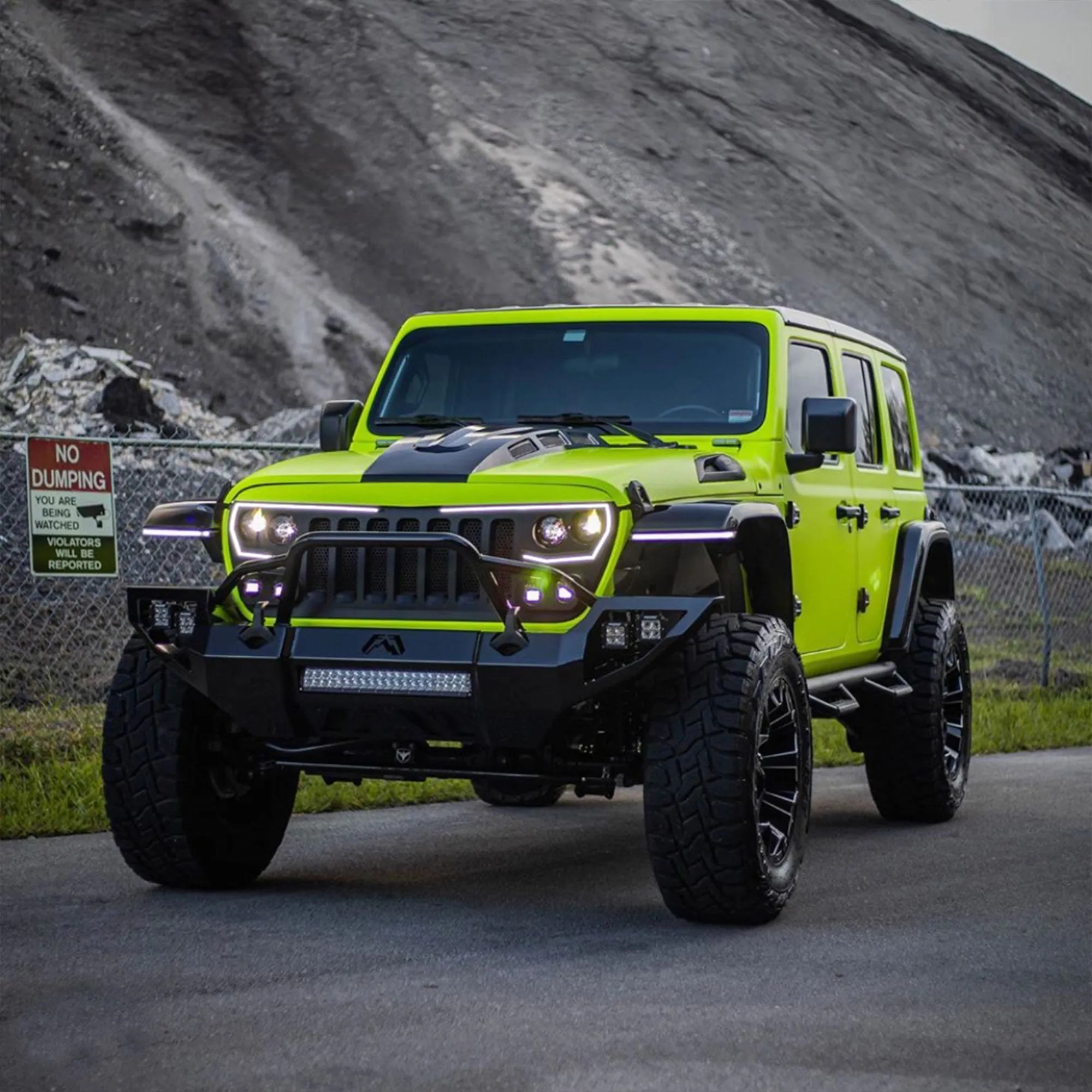 ORACLE Lighting VECTOR Pro-Series Full LED Grill for Jeep Wrangler JL/ Gladiator JT