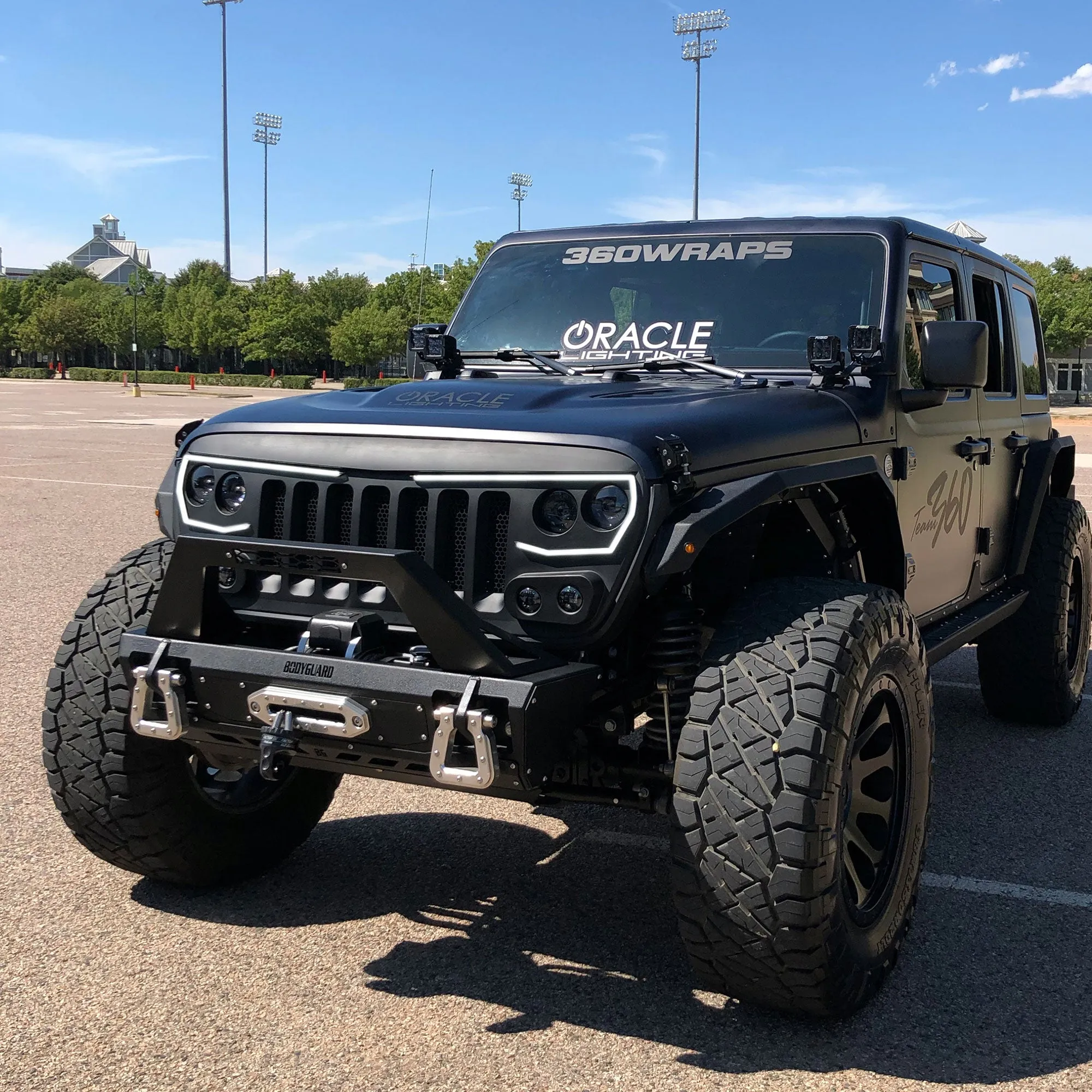 ORACLE Lighting VECTOR Pro-Series Full LED Grill for Jeep Wrangler JL/ Gladiator JT