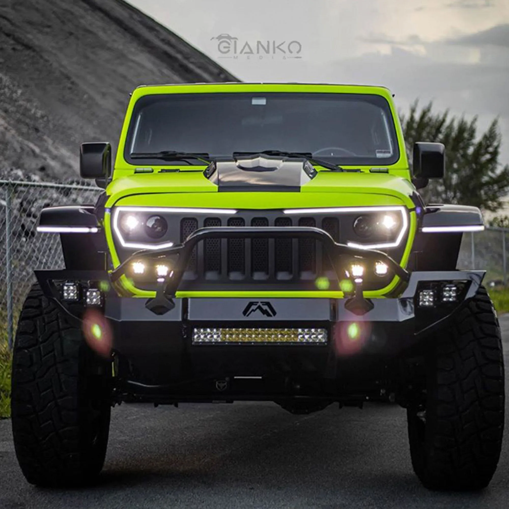 ORACLE Lighting VECTOR Pro-Series Full LED Grill for Jeep Wrangler JL/ Gladiator JT