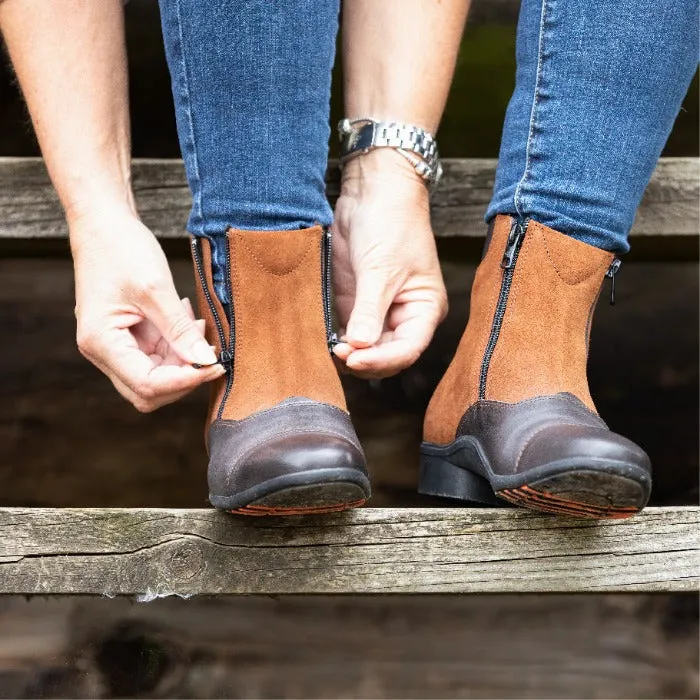 Pasadena Suede Jodhpur Boots - Caramel