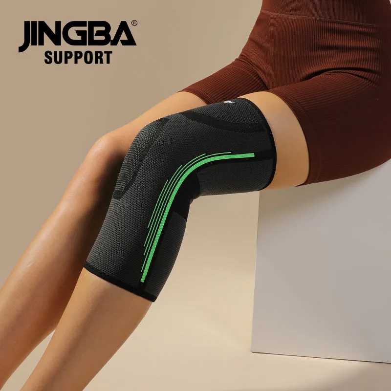 Professional 3D Knitted Compression Knee Sleeve for Running and Basketball