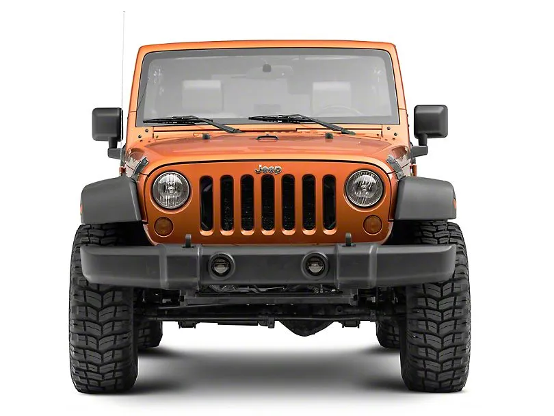 Raxiom LED Fog Lights Jeep Wrangler JK / JL (10-23) [Axial Series - 4" Round LED] Polycarbonate Lenses