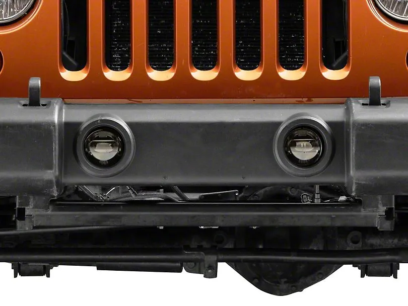 Raxiom LED Fog Lights Jeep Wrangler JK / JL (10-23) [Axial Series - 4" Round LED] Polycarbonate Lenses