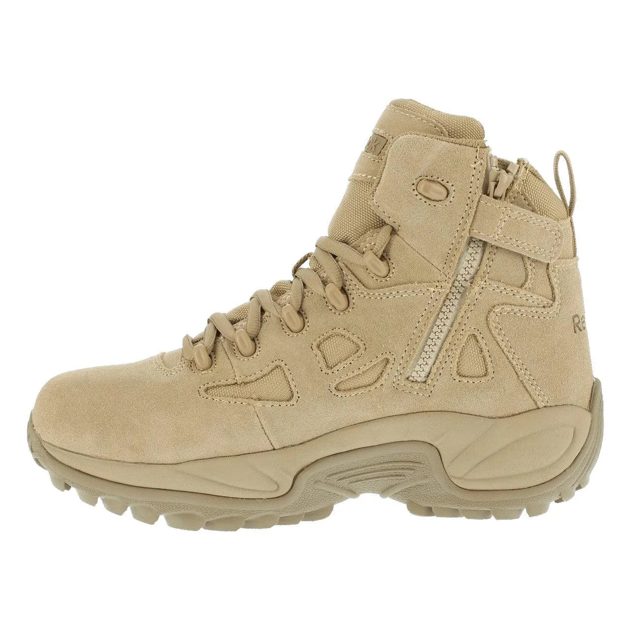 Reebok Men’s Stealth 6” Side-Zip Composite Toe Desert Tan  Boot RB8694