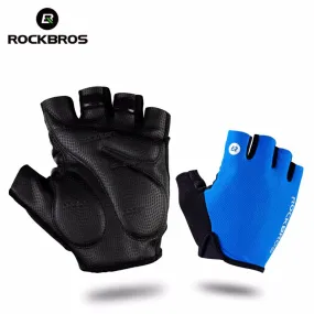 ROCKBROS Shockproof Breathable Half Finger Bicycle Gloves