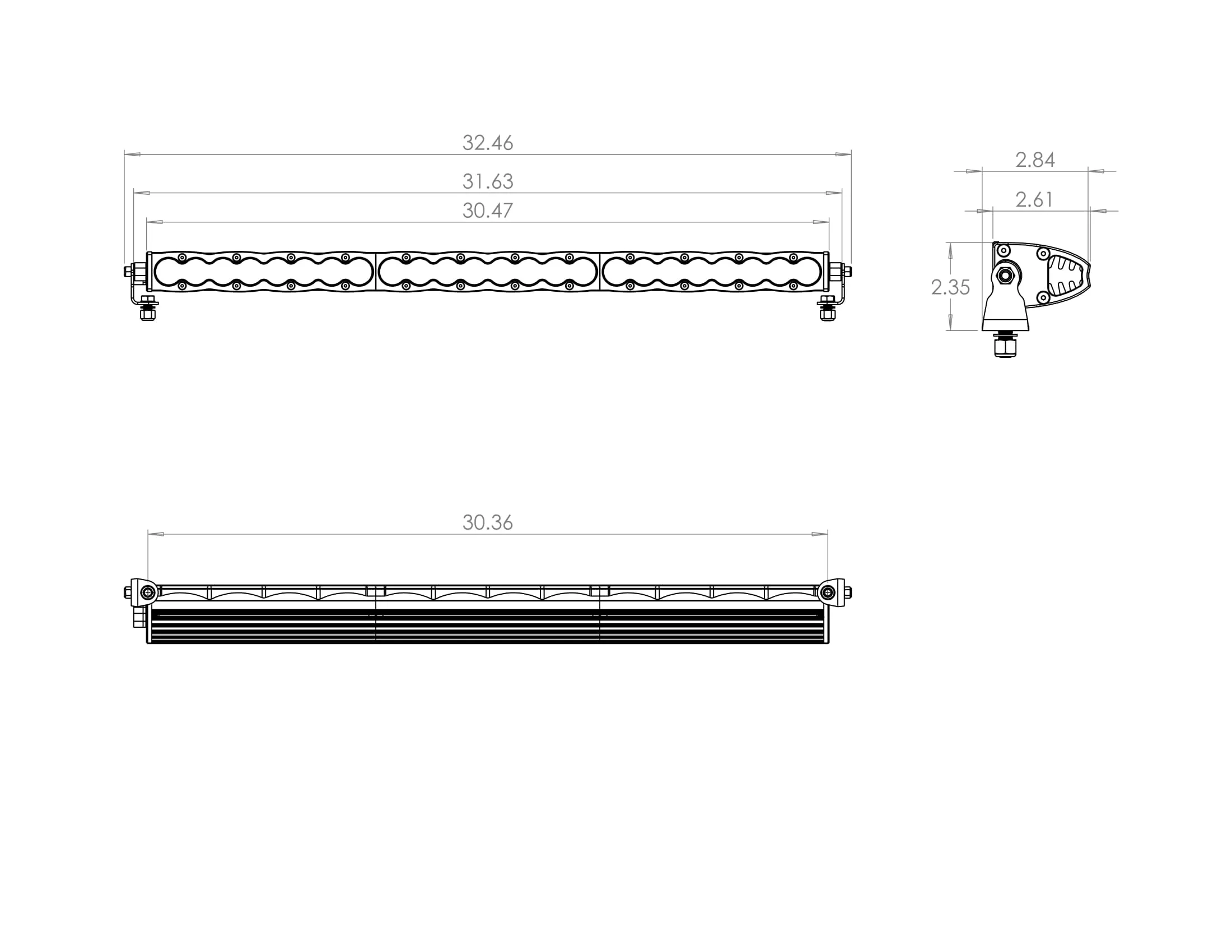 S8, 30" Driving/Combo, LED Light Bar