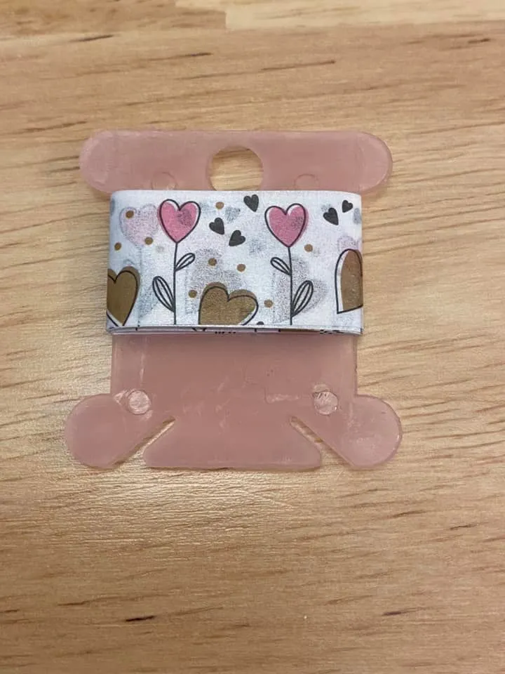 Sample Card of Flower Hearts Washi Tape