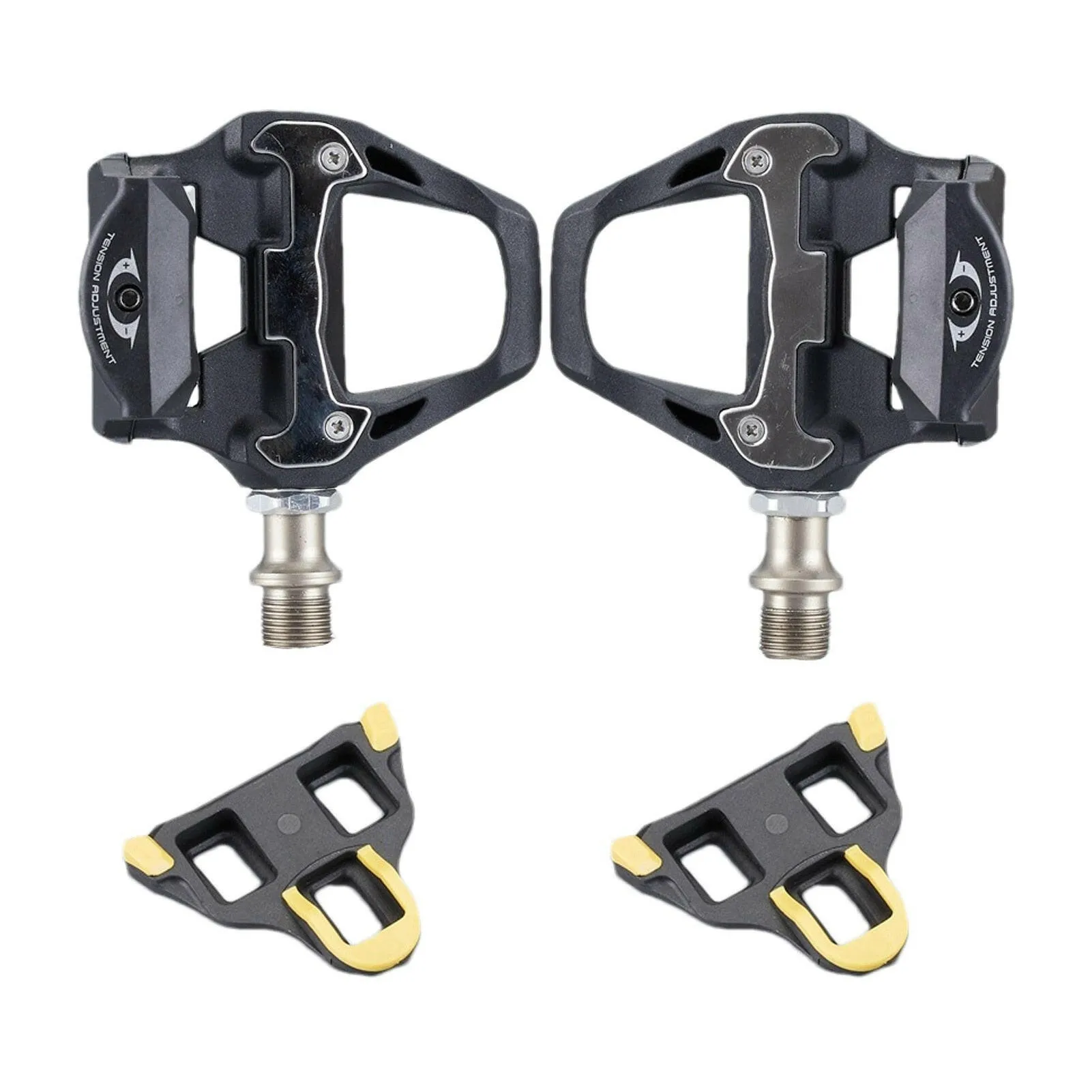 Self-locking Bike Pedals SPD-SL Road Bike Pedal Bicycle Platform Flat Ultra-Light Clipless Pedal With Anti-skid Nail For Cycling