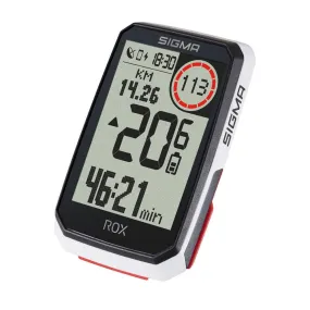 Sigma ROX 4.0 GPS Cycle Computer (White) HR Set