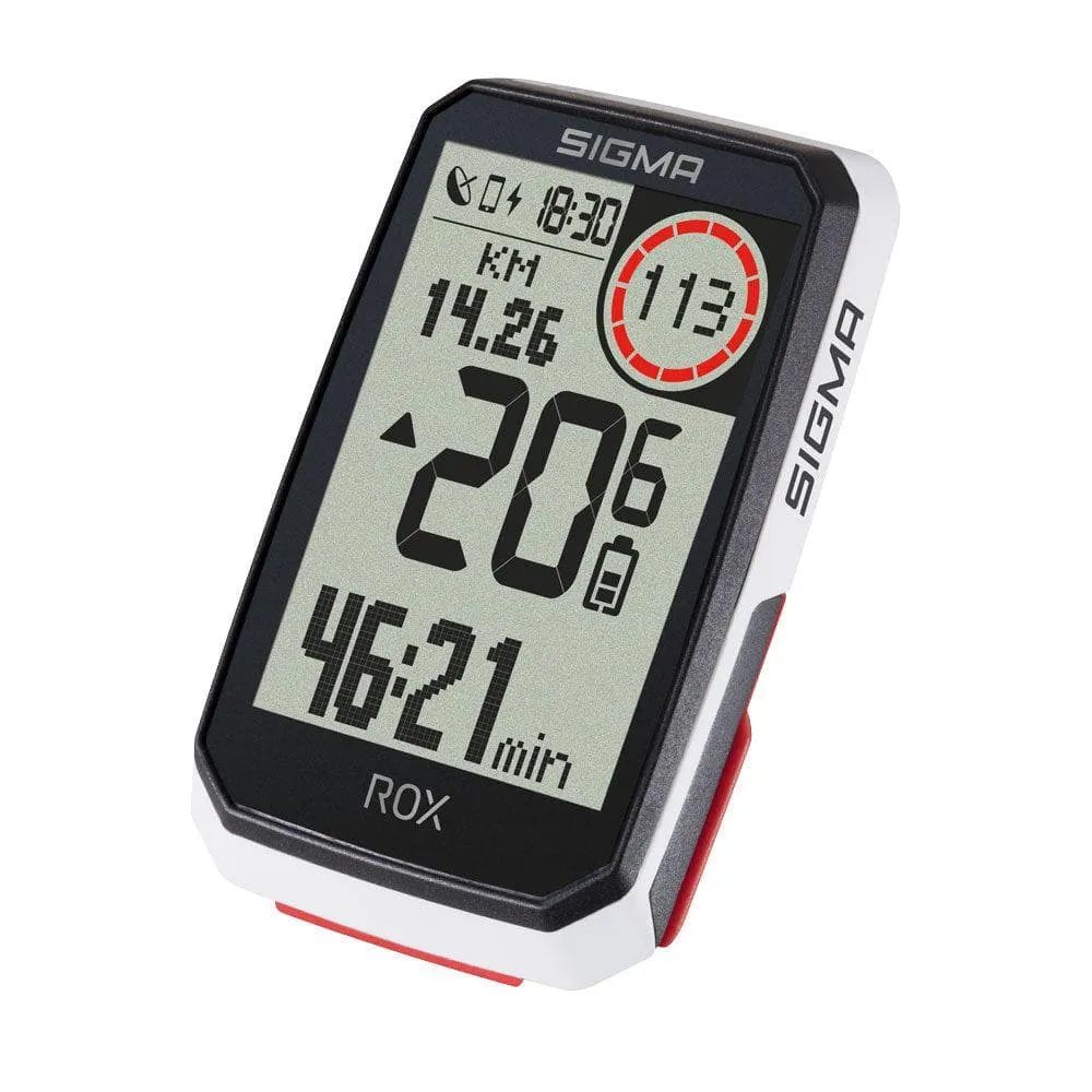 Sigma ROX 4.0 GPS Cycle Computer (White) Sensor Set