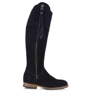 Sovereign Suede Boots with Tassel - Black