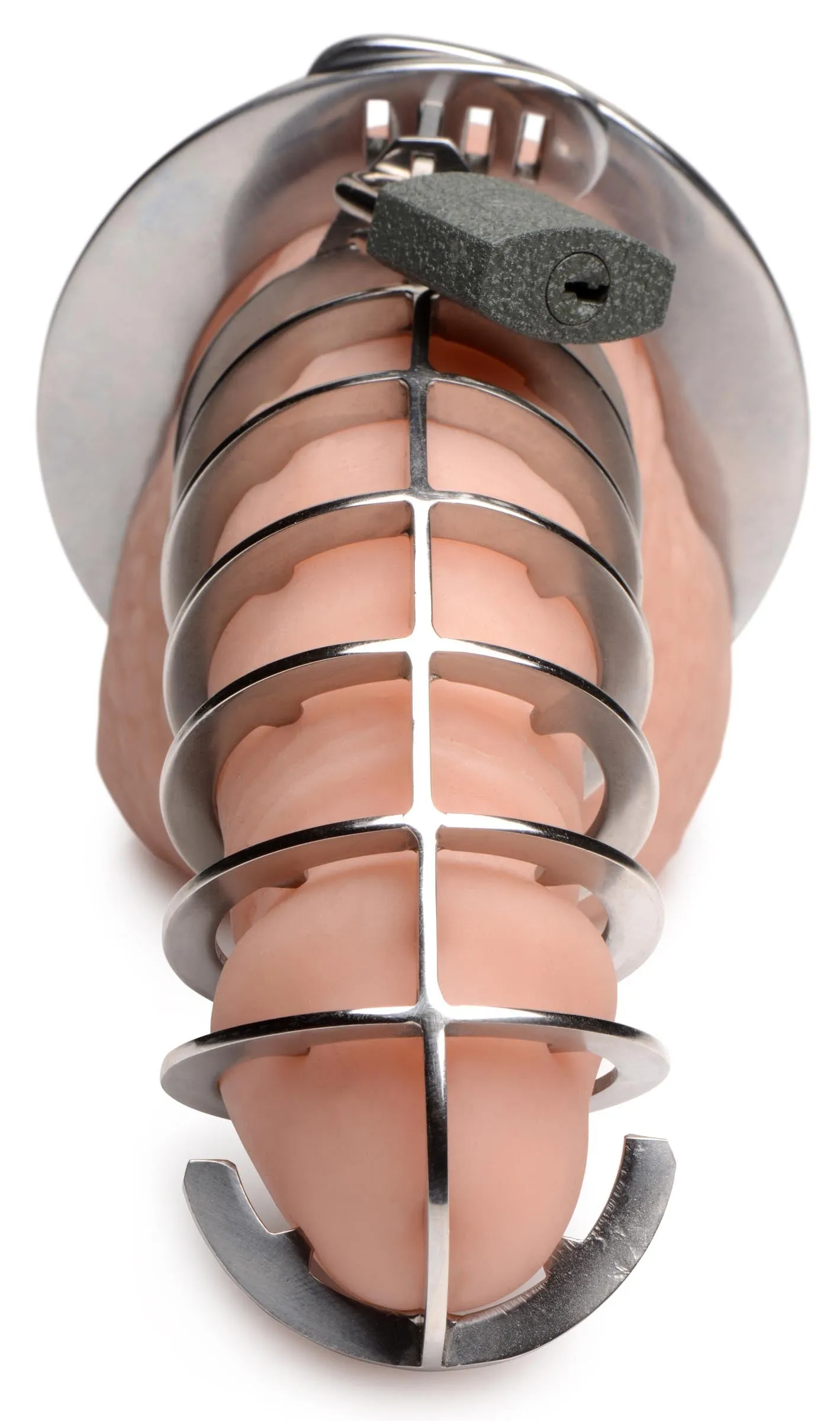 Stainless Steel Spiked Chastity Cage