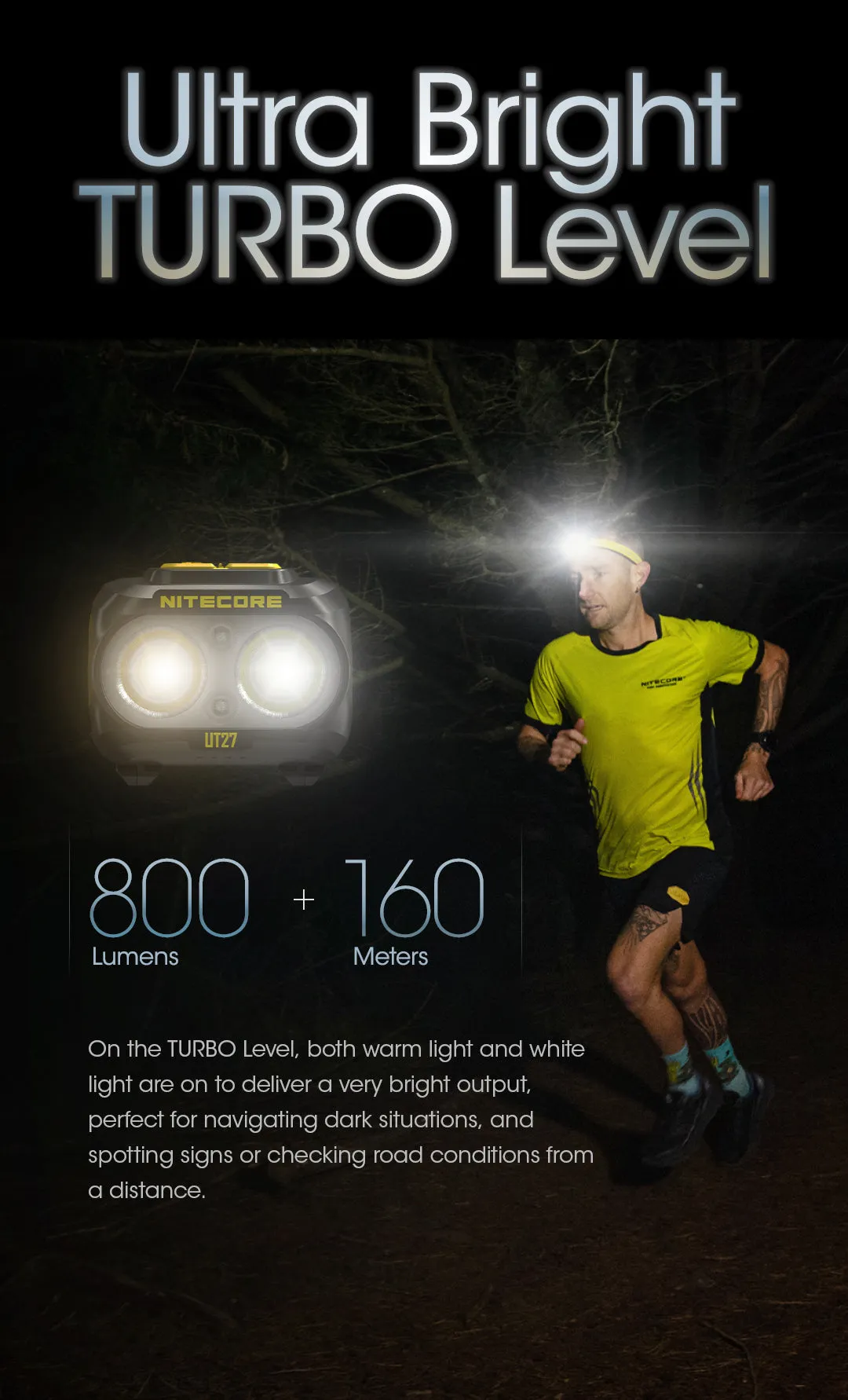 UT27 Pro (Black) - 800 lumens