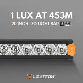 Vega Series 20inch Osram LED Light Bar 1Lux @ 453m 12,580 Lumens