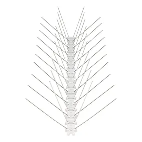 VIIRKUJA Bird Spikes 3 Metres Stainless Steel Pigeon Repellent 4 Rows Total Length 300 cm