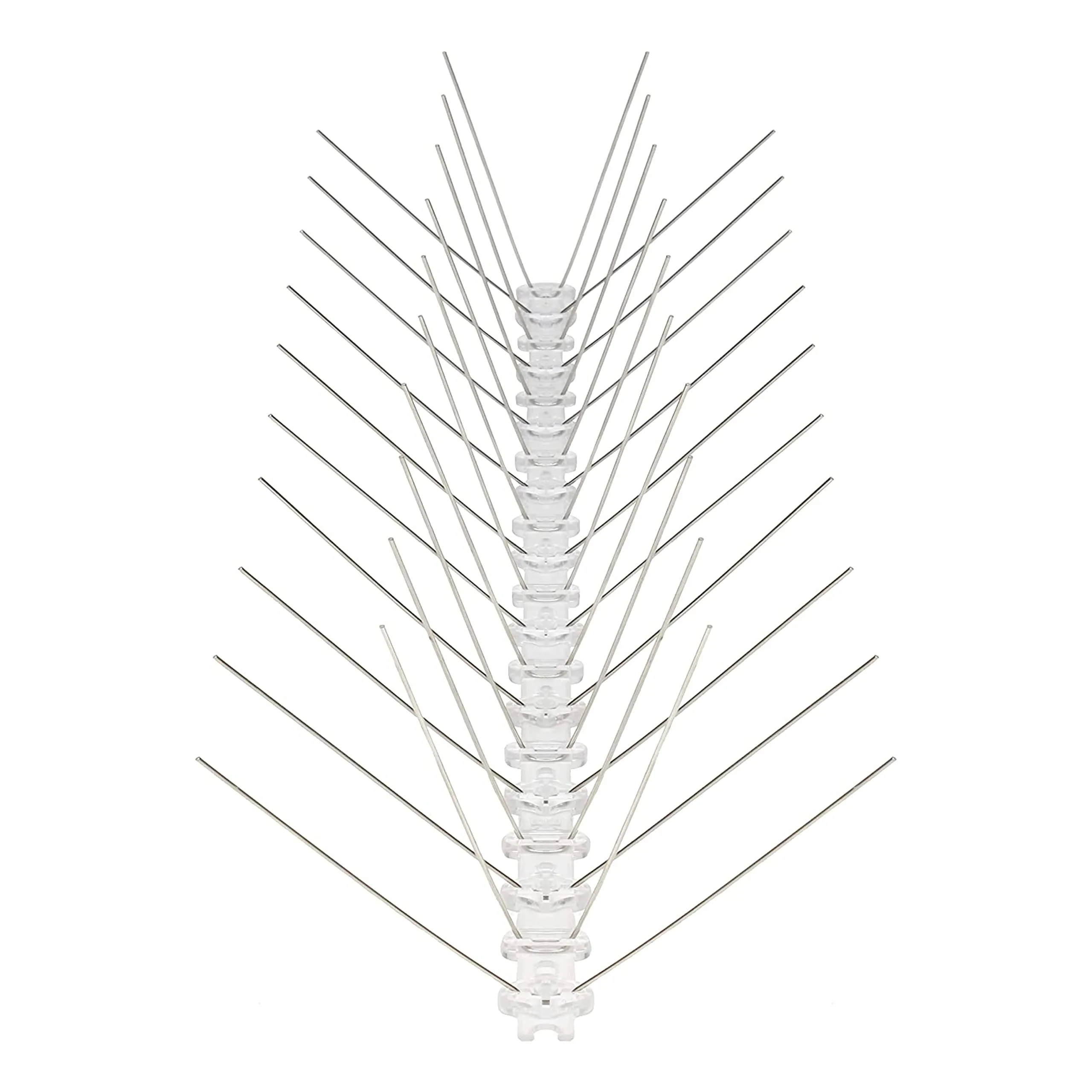 VIIRKUJA Bird Spikes 3 Metres Stainless Steel Pigeon Repellent 4 Rows Total Length 300 cm