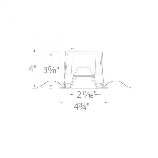 WAC R3BSD-WD Ocularc 3.0 3" Dim-to-Warm Square Open Reflector Trim