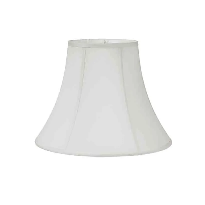 White Silk Clip on Lampshades