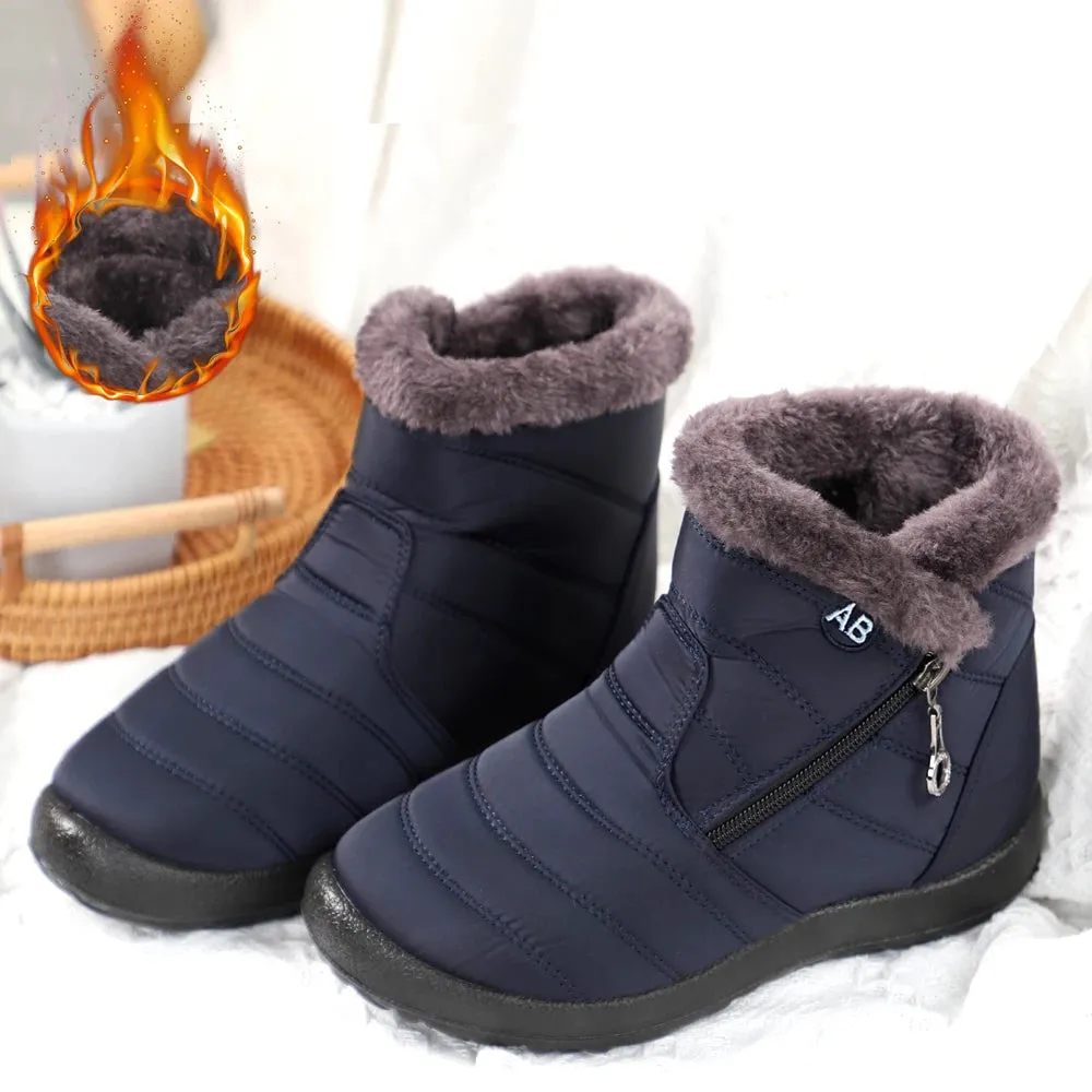 Winter Women Boots Waterproof Snow Boots For Winter Shoes Women Casual Lightweight Ankle Boots Warm Fur Winter Boots Botas Mujer